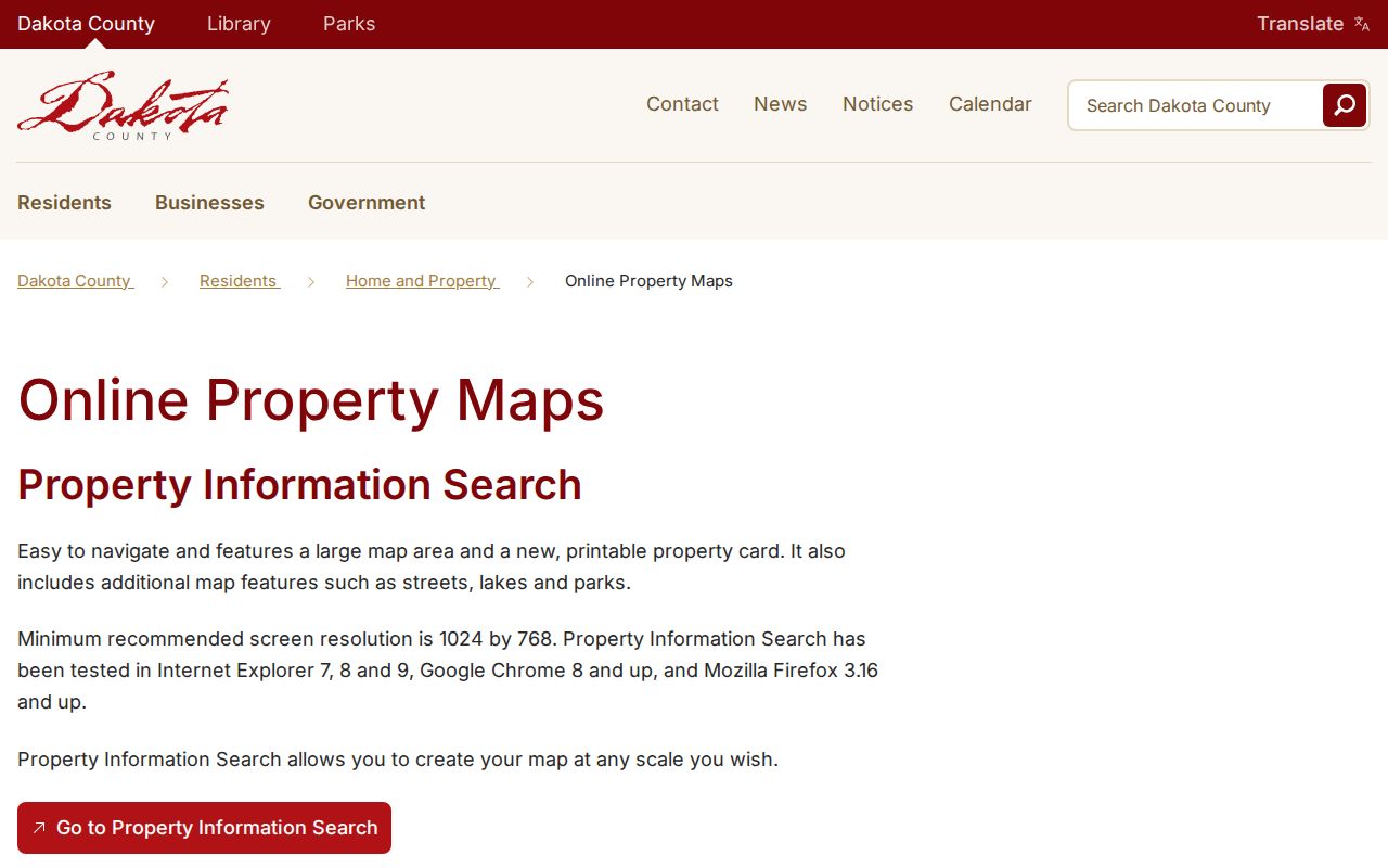 Lakeville street directory Dakota County GIS parcel map and layers