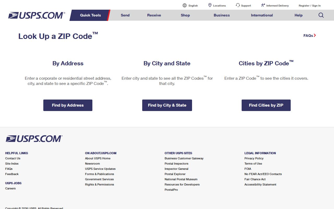 Lakeville ZIP directory USPS lookup modes
